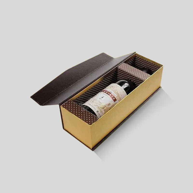 Custom Champagne Rigid Boxes with Inserts