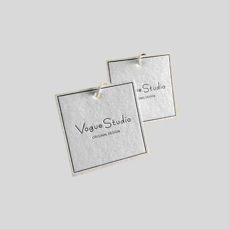 Custom Embossed Debossed Hang tags