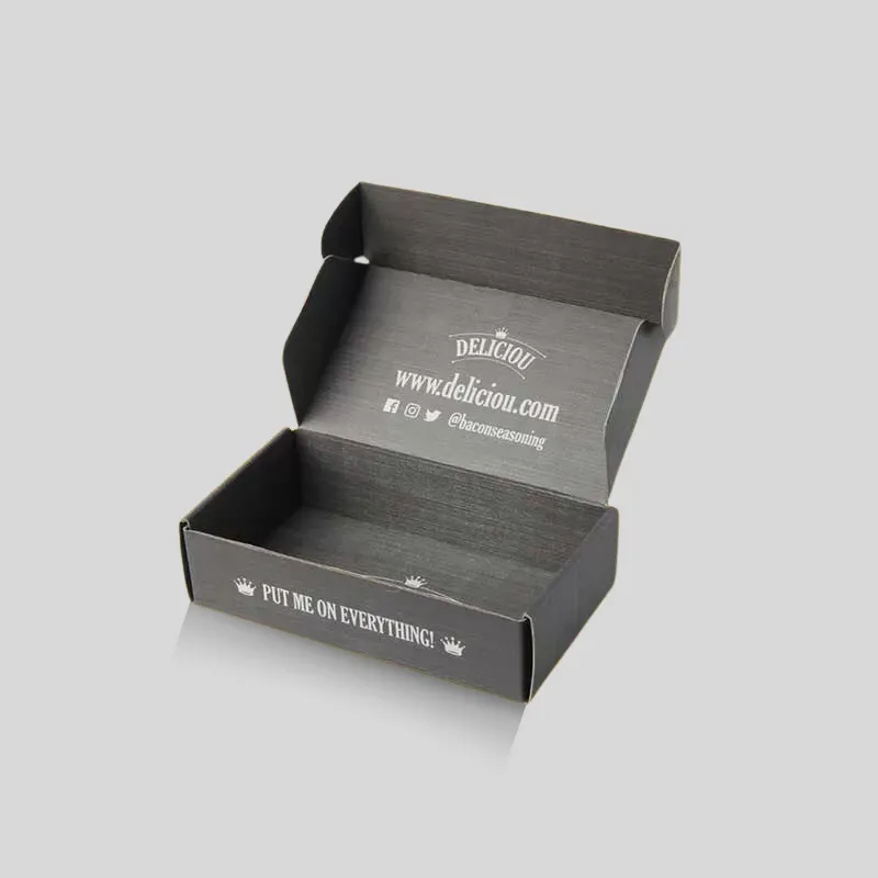 Black cardboard box