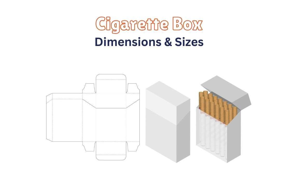 cigarette box dimension & sizes